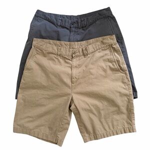 Patagonia Pair Of Men’s Shorts 34 Organic Cotton Flat Front Gray Khaki Chino